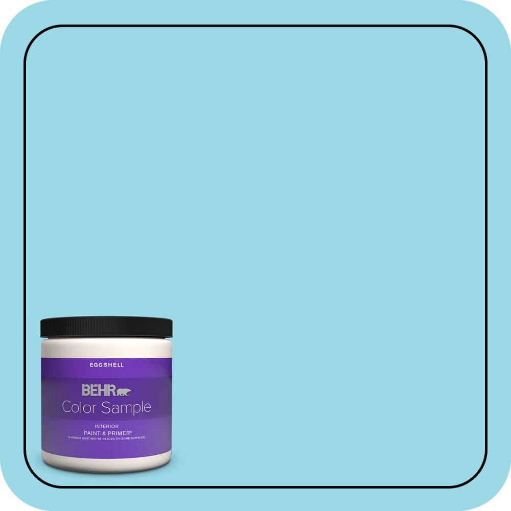 8 oz. #P480-3 Cool Water Lake Eggshell Enamel Interior Paint & Primer Color Sample price history on PriceWatchPro