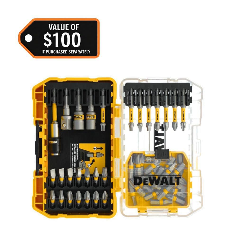 DEWALT MAXFIT ULTRA 1/4 in. Hex Steel Screwdriving Bit Set (50