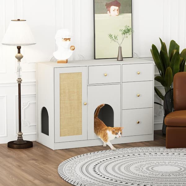 Hidden Litter Fancy Cat Litter Box Covers Designer Catbox – Hidden