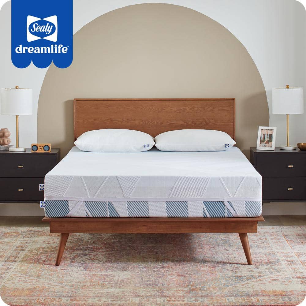 Sealy Twin Gel Memory Foam Mattress Topper with Quilted Cooling Cover