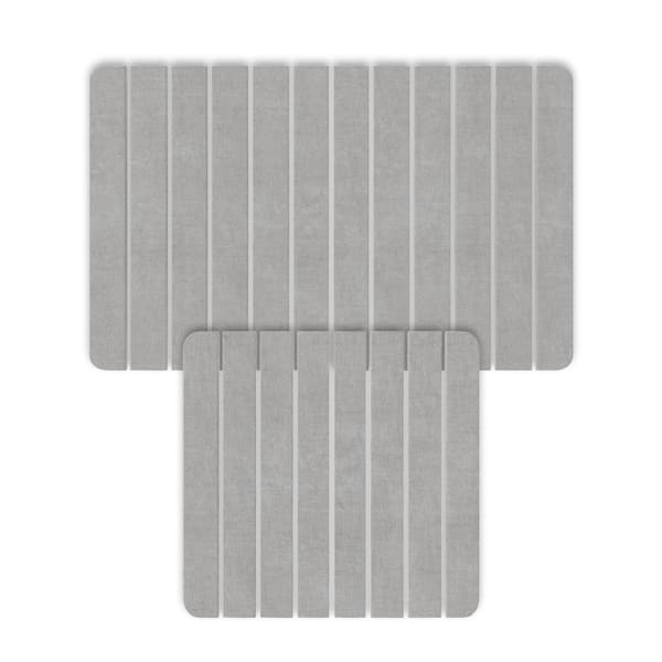 Diatomite Quick-Dry Stone Water-Absorbing Bath Mat Set Large and Small