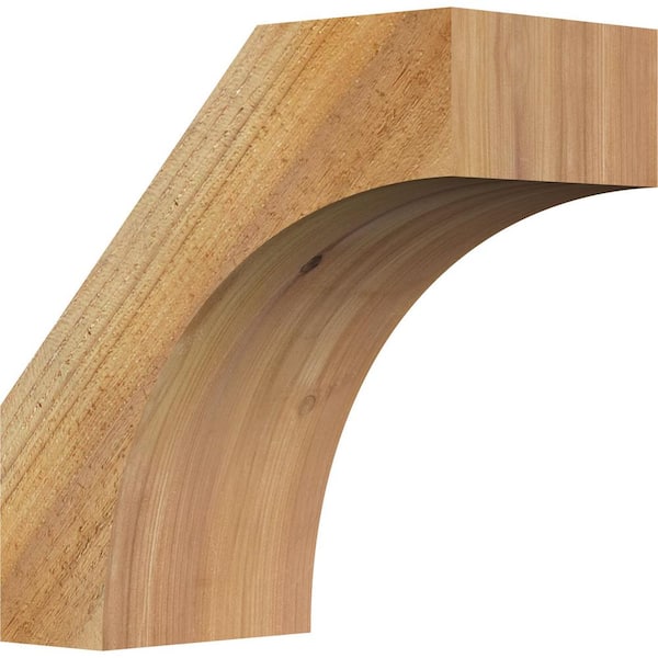 Ekena Millwork 6"W x 12"D x 12"H Westlake Rough Sawn Knee Brace, Western Red Cedar