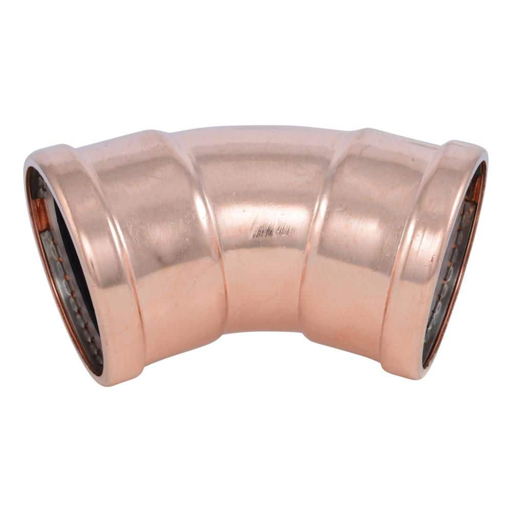 4-in Large Diameter Copper Press 45° Elbow