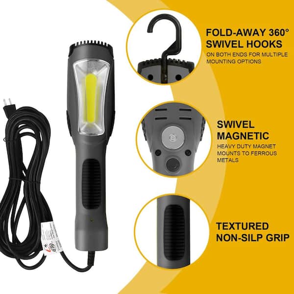 BeamBox 120 Volt Integrated LED Trouble Light Corded COB Work
