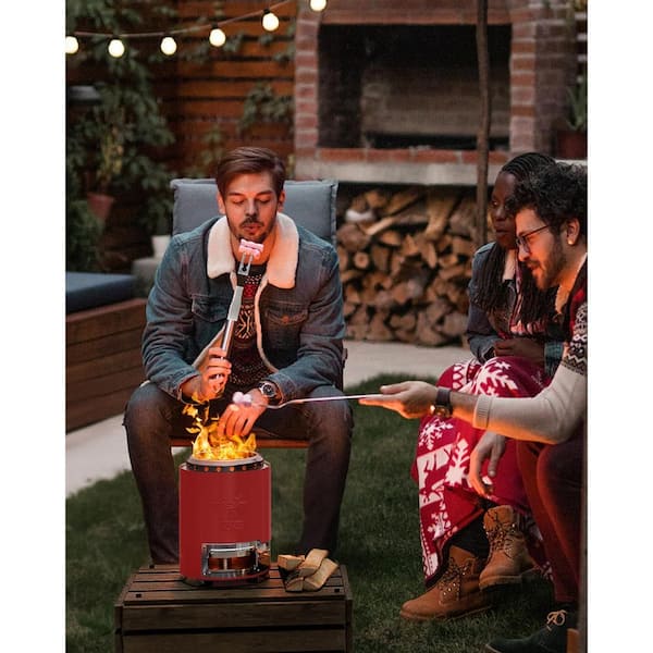 Mximu 9.7 in. H x 7.1 in. Red Flame Intensity Control Tabletop