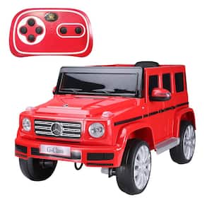12-Volt Licensed Mercedes Benz G500 Kids Ride On Car with Remote Control in Red