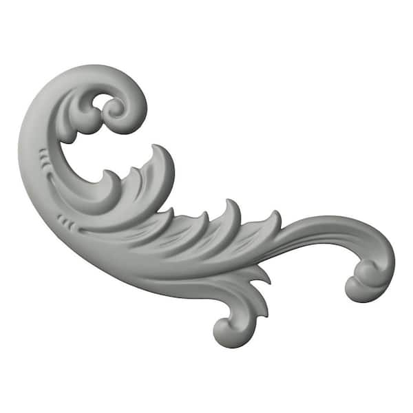 Ekena Millwork 0.75 in. x 17 in. x 9.125 in. Polyurethane Applique and Onlay Moulding