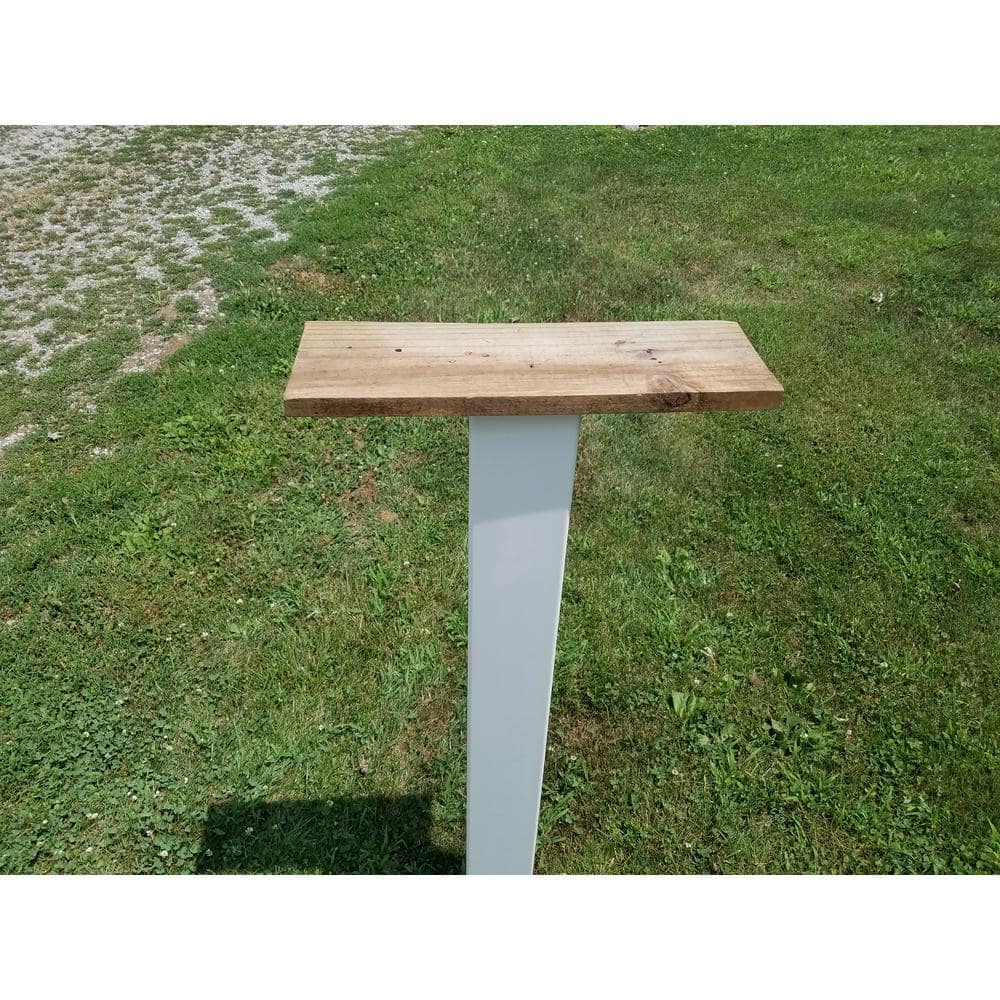 White Vinyl 42-Inch Mailbox Post Sleeve