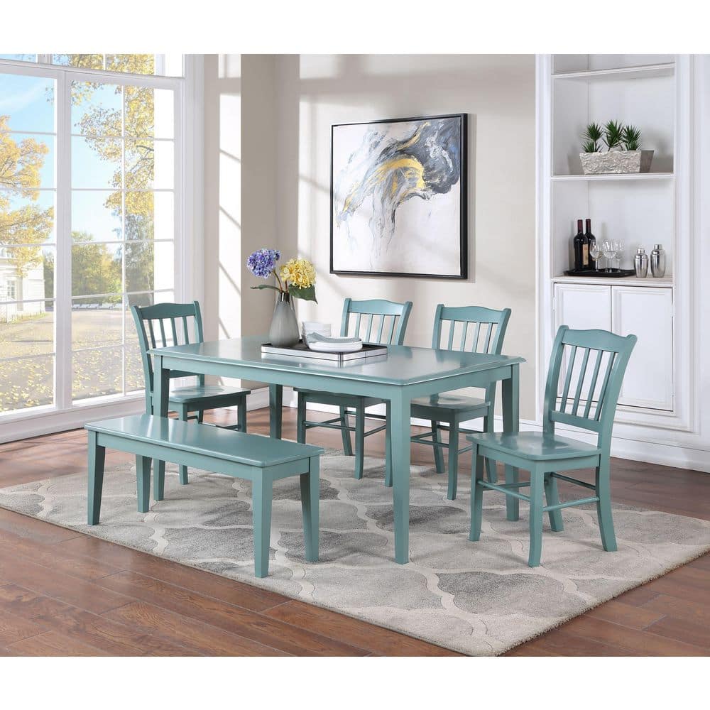 Aspen Valley Cottage Charm Rubberwood Dining Bench