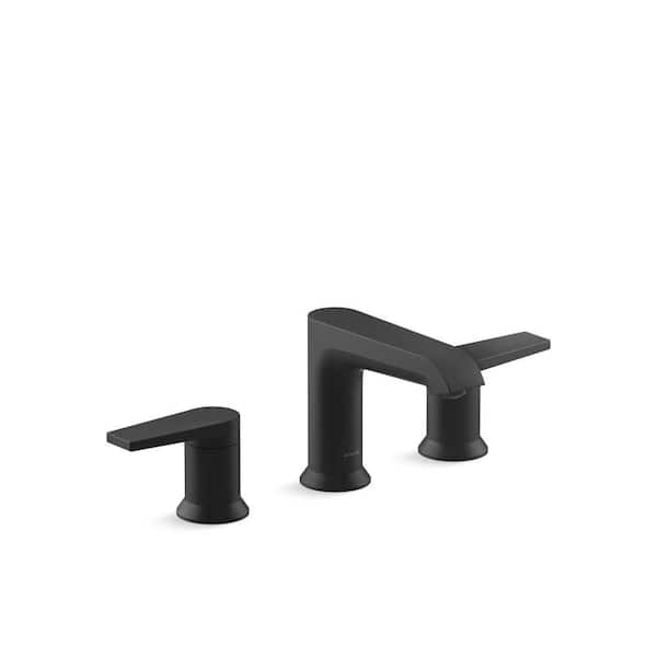 Hint 8 in. Widespread Double Handle Bathroom Sink Faucet in Matte Black