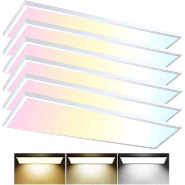 AIKVSXER 1 ft. x 4 ft. 5500 Lumen White Integrated LED Panel Light