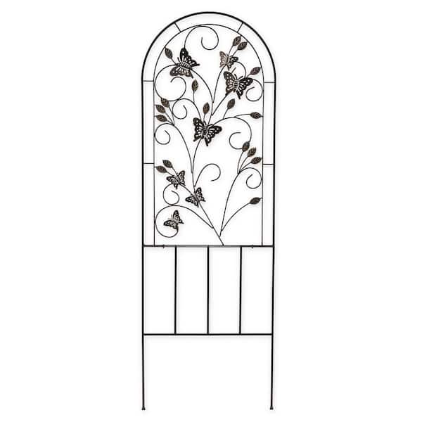 Evergreen Enterprises 72 in. Metal Butterfly Trellis