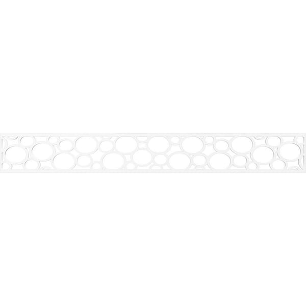 Ekena Millwork Hemingway Fretwork 0.375 in. D x 46.5 in. W x 6 in. L PVC Panel Moulding