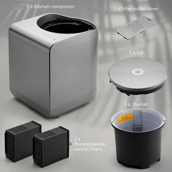 Airthereal R500 Revive Electric Kitchen Composter, 2.5L Capacity with Sharksden Trinity Blade - 3