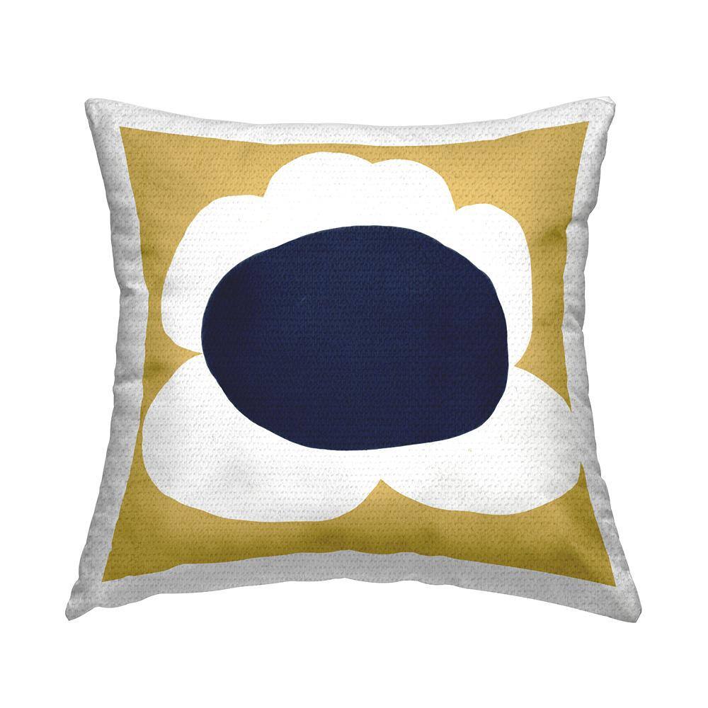 Contemporary Yellow Flower Yellow Square Outdoor Throw Pillow price history on PriceWatchPro
