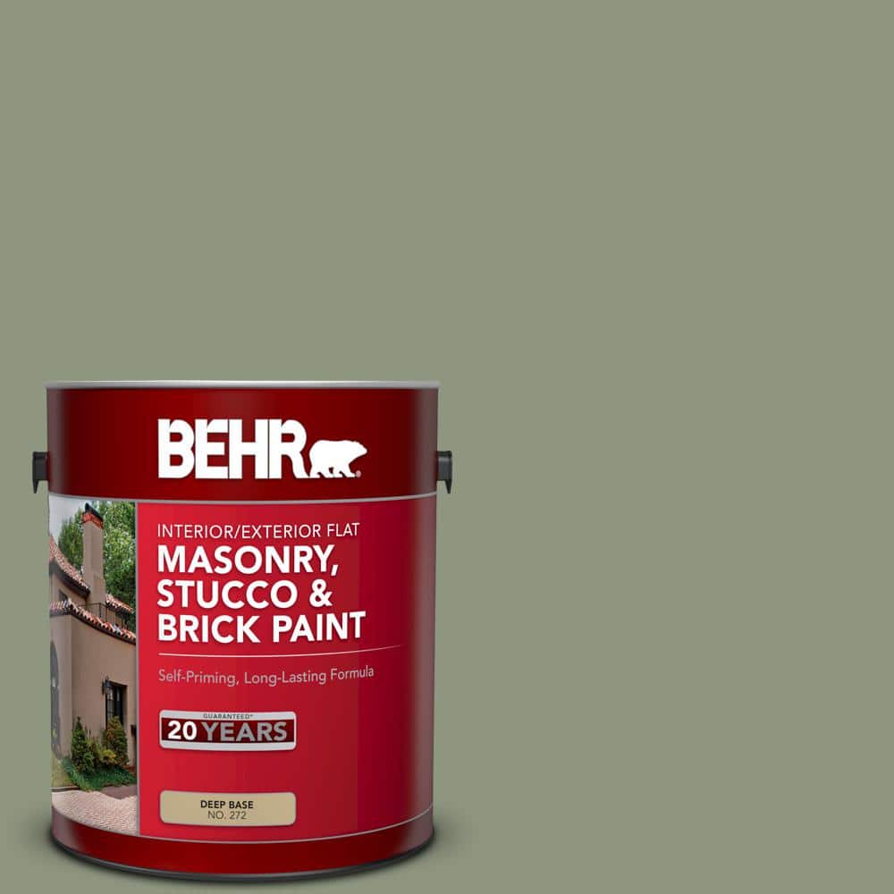 1 gal. #ECC-63-1 Autumn Sage Flat Interior/Exterior Masonry, Stucco and Bri