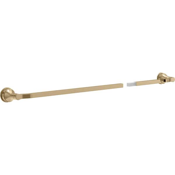 Delta Faryn 18 in. Wall Mounted Towel Bar with 6 in. Extender Bath Hardware Accessory in Champagne Bronze