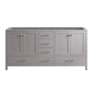 Caroline Madison 72 in. W Bath Vanity Cabinet Only in Cashmere Gray