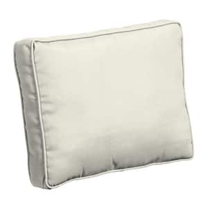ProFoam 24 in. x 19 in. Sand Cream Rectangle Outdoor Plush Deep Seat Pillow Back