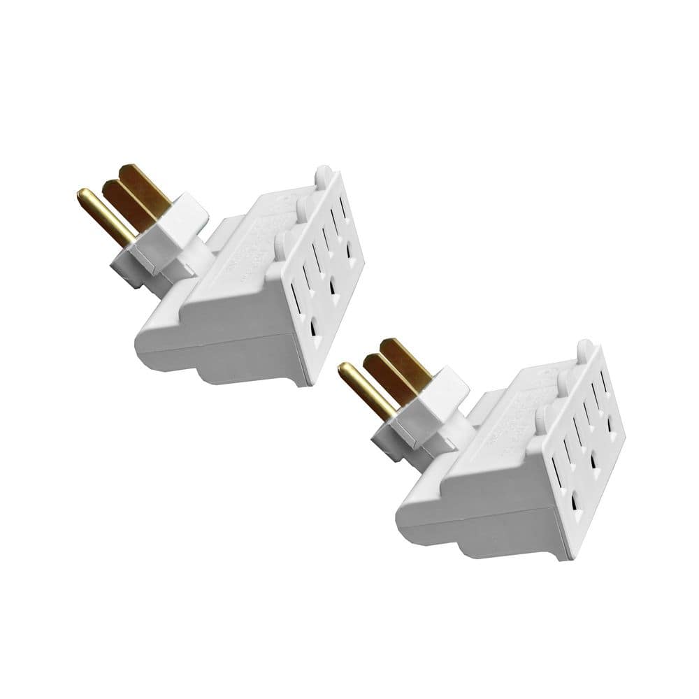 G-03420W-2 Electrical Indoor Wall Tap, White, 2 PACK