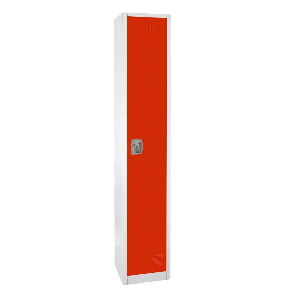 AdirOffice 72 In H X 12 In W X 12 In D 1 Compartment Steel Tier Key   Red Adiroffice Lockers 629 201 Red 64 1000 