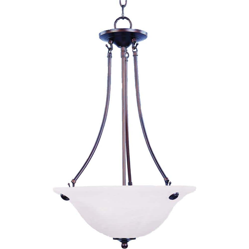 Malaga 3-Light Oil-Rubbed Bronze Invert Bowl Pendant price history on PriceWatchPro