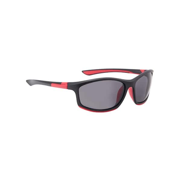 Shadedeye Sport Black/Red Full Frame Black Lens Polarized Sunglasses
