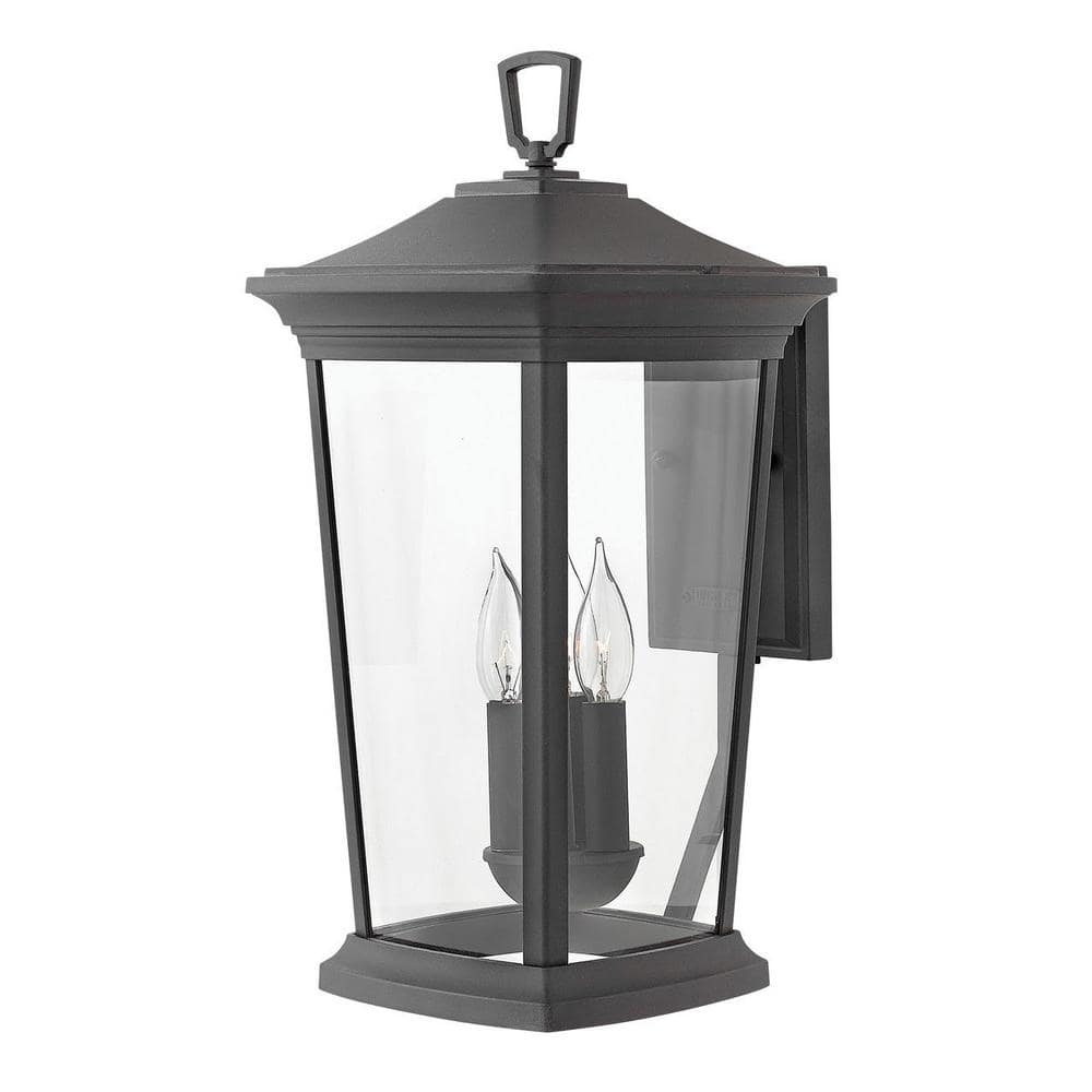 Museum Black Bronze 3-Light Outdoor Wall Sconce