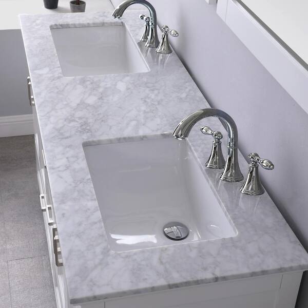 Altair Isla 60 In Double Bathroom, Home Depot Bathroom Vanities Countertops