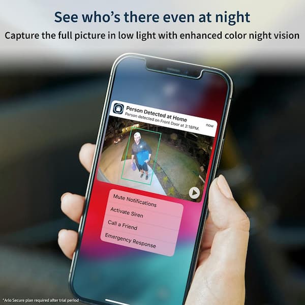 Arlo Ultra 2 4K HDR Spotlight Camera (Add-On Camera Only) - Wireless, Color Night Vision, 180° View