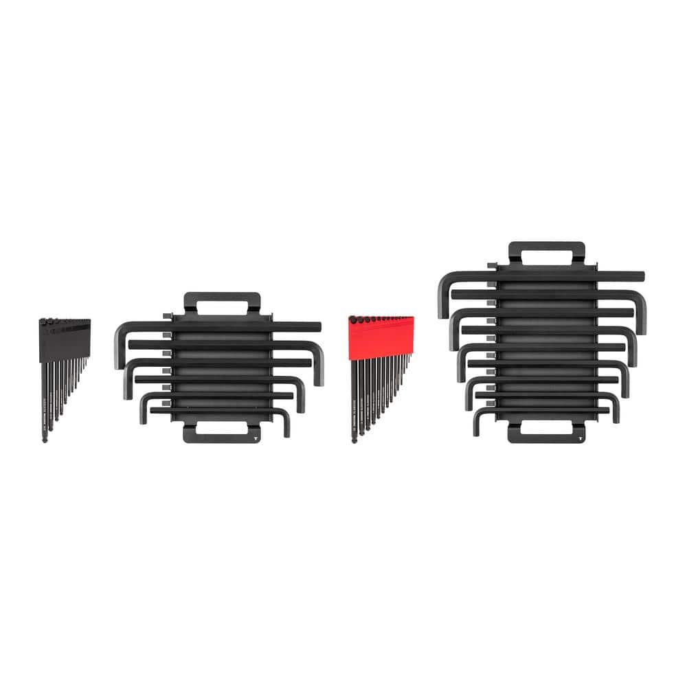 Ball End and Flat End Hex L- Key Set with Holder and Rack, 43-Piece (0.050-3/4 in. 1.3-19 mm) price history on PriceWatchPro