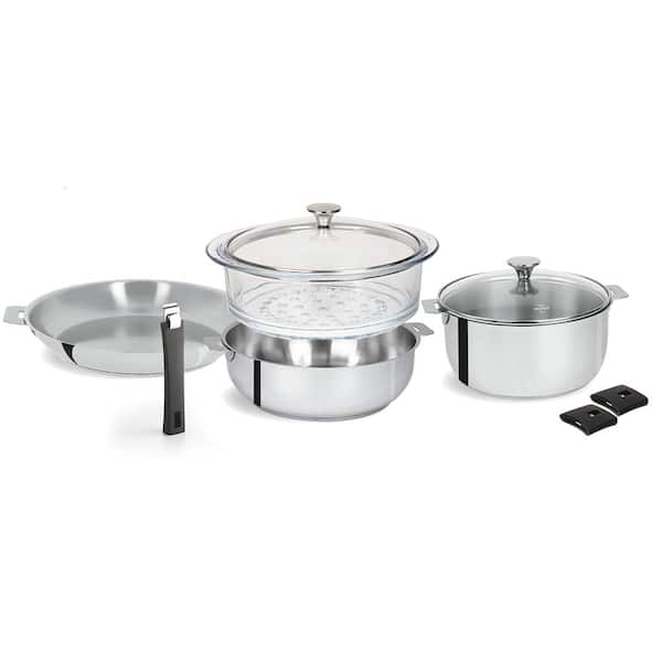 Cristel Tulipe 9-Piece Stainless Steel Cookware Set