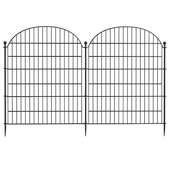 Decorative Garden Fence Panels 32 in. H x 23.6 ft. L No Dig Rustproof Metal Animal Barrier for Yard Patio Outdoor Use