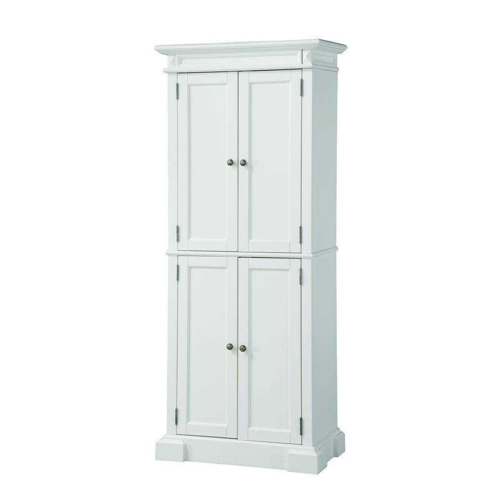 Homestyles Americana Pantry In White 5004 692 The Home Depot