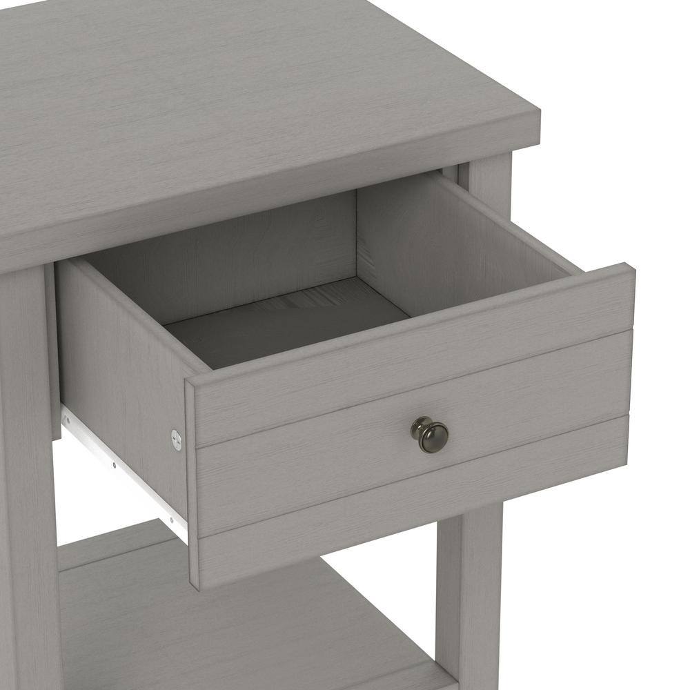 Harmony Gray Oak Rectangular Accent Table with Storage