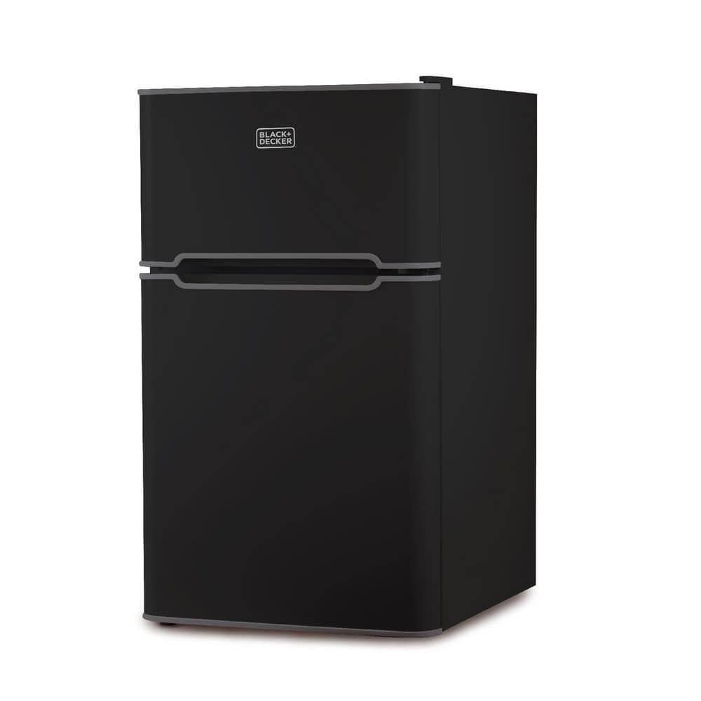 Black & Decker Compact Refrigerator Mini Fridge with Freezer,3.2