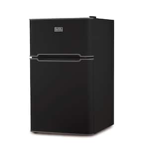 BLACK+DECKER BCRK32V Compact Refrigerator Energy Star Single Door Mini  Fridge with Freezer, 3.2 Cubic Ft., VCM, Gray