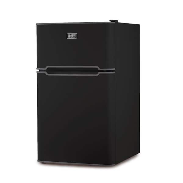Krib Bling 17.5 in. 3.5 cu.ft. Compact Mini Refrigerator in Black with Top  Freezer SYQ-FRIAGE-BK - The Home Depot