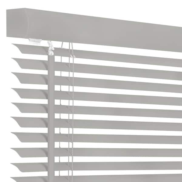 Biltek Horizontal Window Blinds 1" Blind White 66-Inch Width by 64-Inch Height 