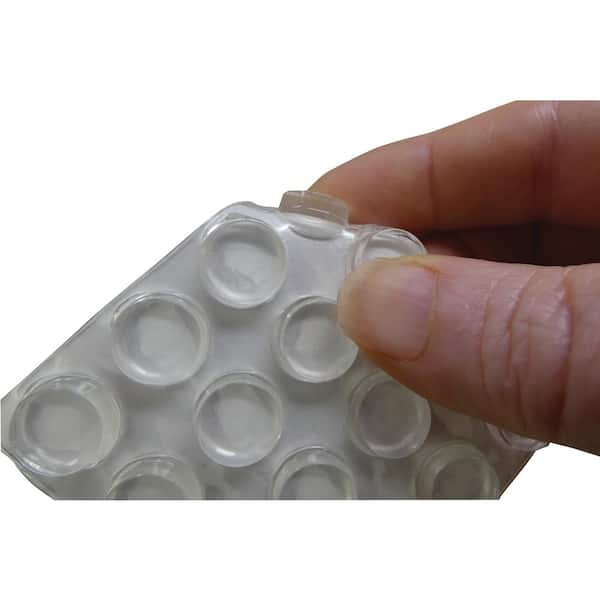 3/16" Tall Round Stick on Rubber Feet  1" Diameter Bumpers   3M Adhesive Backing 