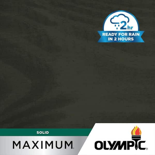 Olympic Maximum 5 gal. SC-1026 Deep Charcoal Solid Color Exterior Stain and Sealer in One