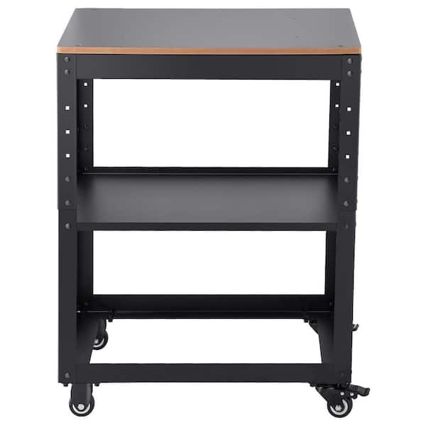 Planer Stand, 100 lbs. / 45 kg Heavy Loads, 3-Gear Height Adjustable Thickness Planer Table, with 4 Stable Casters