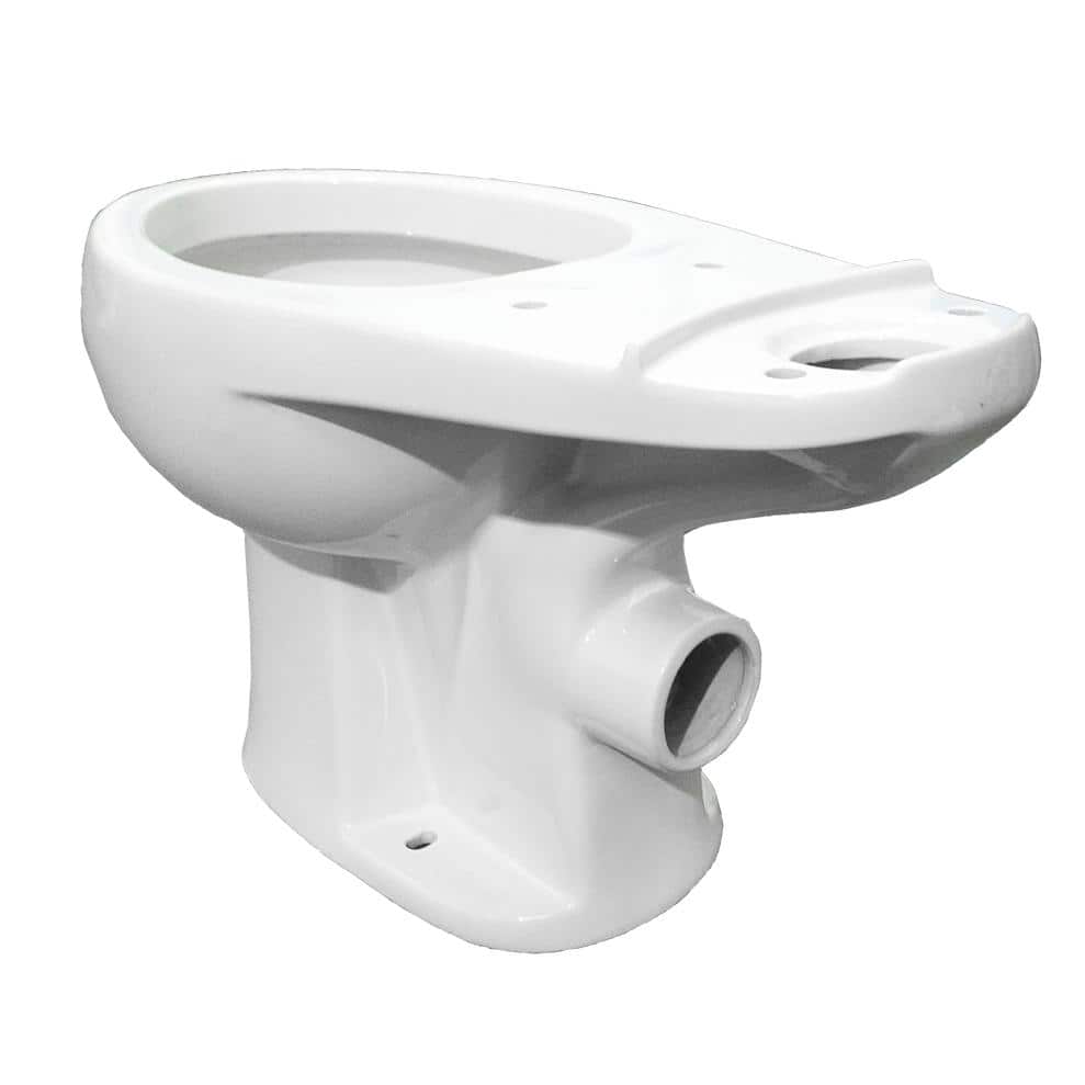 White Round Dual Flush High Efficiency Toilet Kit
