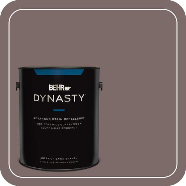 BEHR DYNASTY 1 gal. Home Decorators Collection #HDC-NT-26 Muscatel Satin Enamel Interior Stain-Blocking Paint and Primer