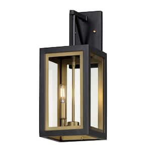 Neoclass 2-Light Black Outdoor Hardwired Wall Sconce