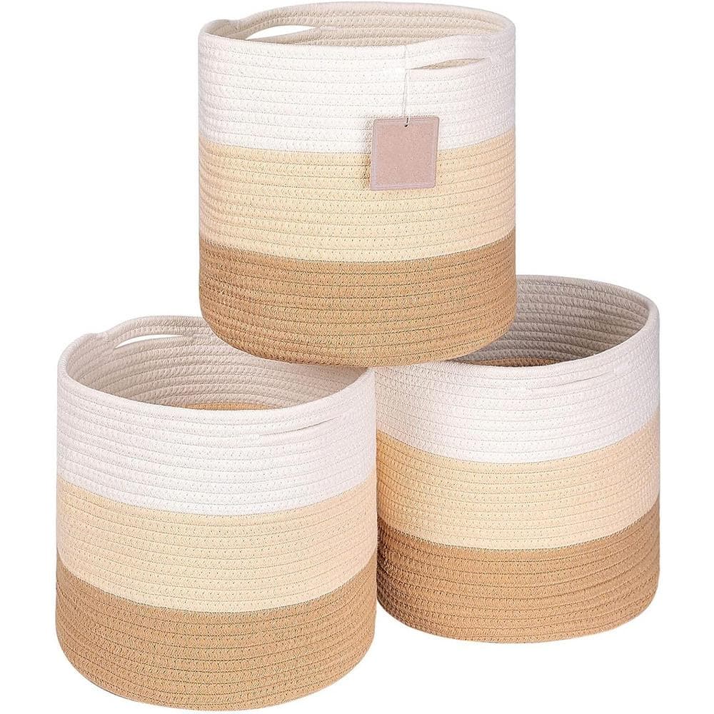 Tone Honey Storage Cubes Baskets Bins Organizer, 3 Pack