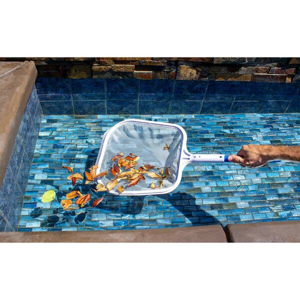 Swimming Pool Leaf Skimmer Net pool Cleaning Leaves Mesh With Pole