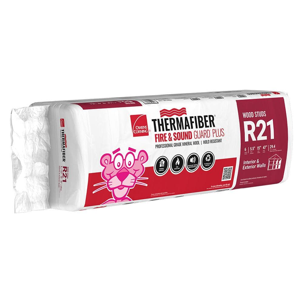 Owens Corning 15 in. x 47 in. R21 Thermafiber Fire and Sound Guard