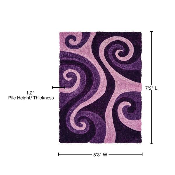 Purple Flatweave Chenille Rug - 3'6 x 5'6 – abc carpet & home