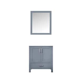 Jacques 30 in. W x 22 in. D Dark Grey Bath Vanity wihtout Top and 28 in. Mirror